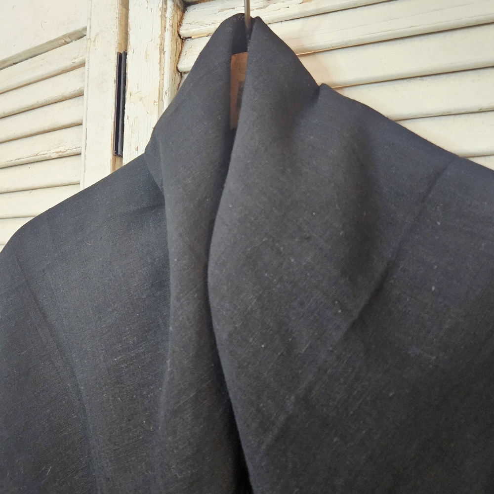 Vintage 70s Black Cotton Square Scarf/Shawl With Vibrant Printed Border Design - Picture 3 of 10